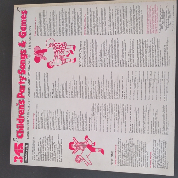 Vintage vinyl Children's Party Songs & Games - Picture 2 of 7
